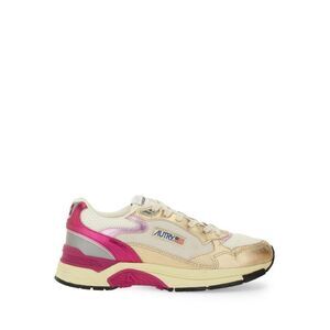 AUTRY Low-Top Vintage-Inspired Leather Sneakers Women MULTICOLOUR